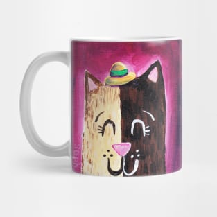 Cute Cat in a Hat cat lady gifts Mug